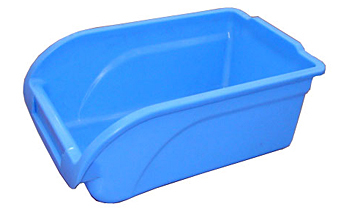 Nesting plastic hopper bins